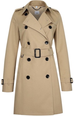 (Women) Burberry SS22 Beige Double-Breasted Midi Trench Coat 80559771 Order (Women) Burberry SS22 Beige Double-Breasted Midi Trench Coat 80559771