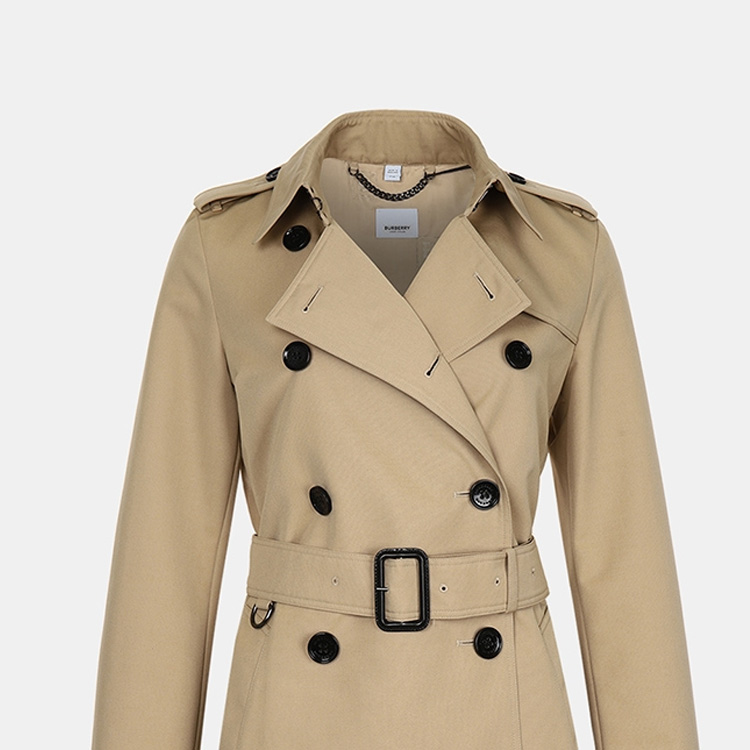 Lookbook (Women) Burberry SS22  Beige Double-Breasted Midi Trench Coat 80559771