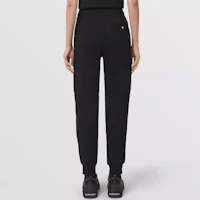 Shop (Women) Burberry SS22 Black Logo Pattern Knit Jogger Sweatpants. 80489821