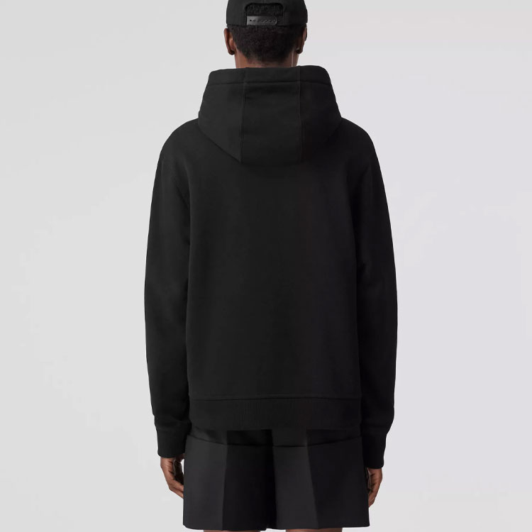 (Women) Burberry SS22  Black Logo Print Cotton Oversized Hoodie. 80543861 圖 6