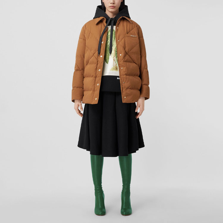 Details for (W) 博柏利 SS22 黑色宽松版植物素描印花卫衣 80570251