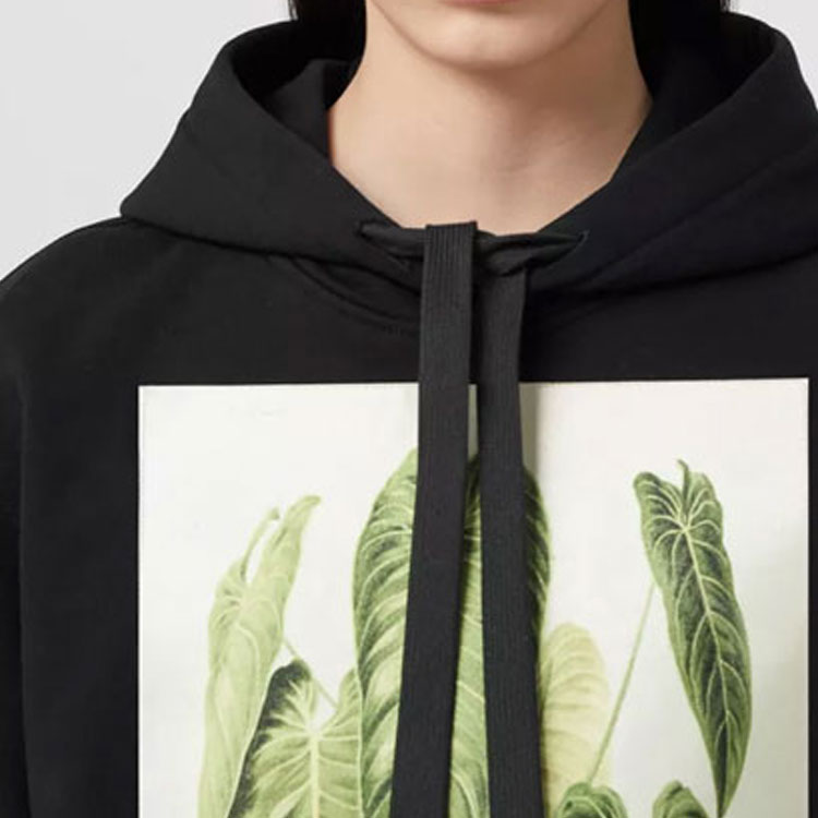 Sizing (W) 博柏利 SS22 黑色宽松版植物素描印花卫衣 80570251