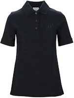 (W) Burberry SS22 Baju Polo Hitam dengan Logo Sulam Huruf Berwarna. 80526531 Order (W) Burberry SS22 Baju Polo Hitam dengan Logo Sulam Huruf Berwarna. 80526531