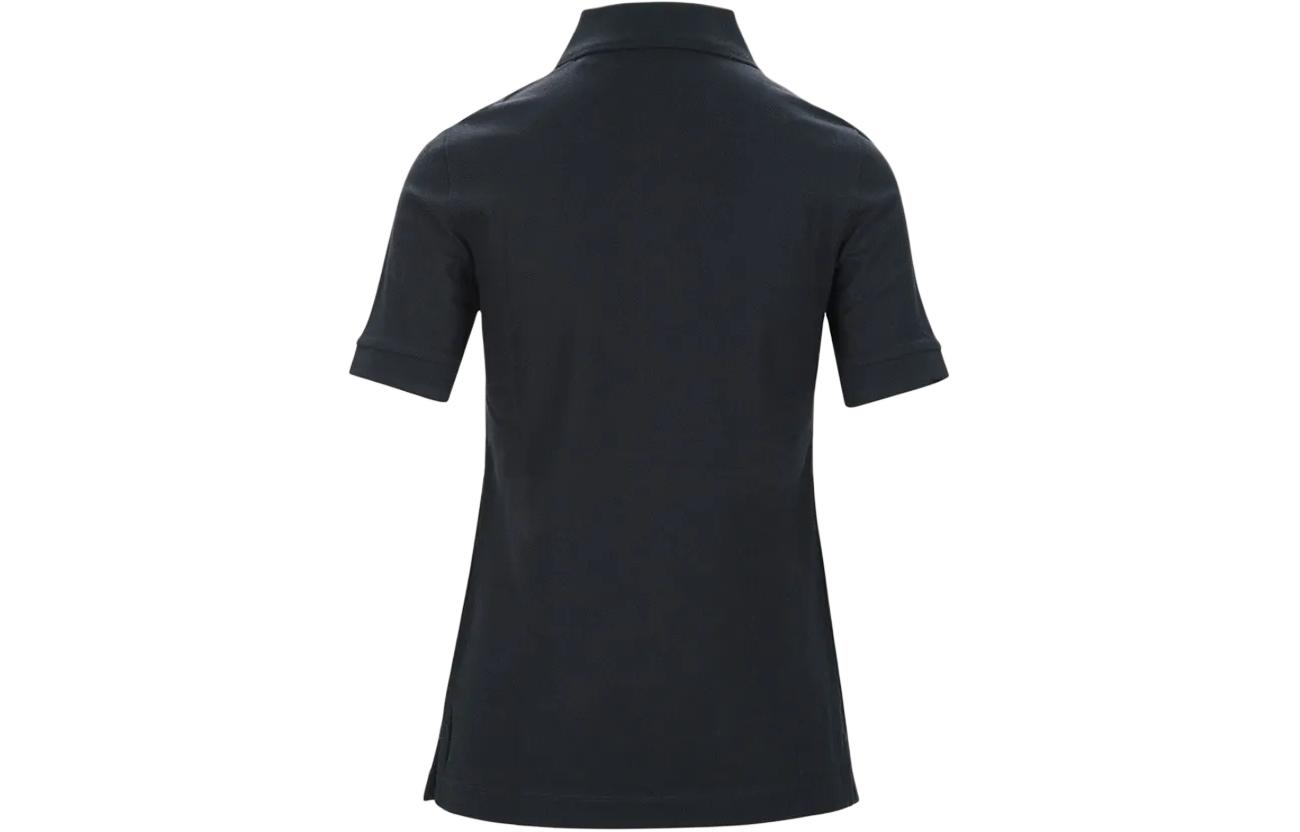 Lookbook (W) Burberry SS22 Polo Negro con Logo Bordado y Color Sólido. 80526531