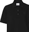 Sizing (W) Burberry SS22 Polo Negro con Logo Bordado de Color Sólido. 80493811