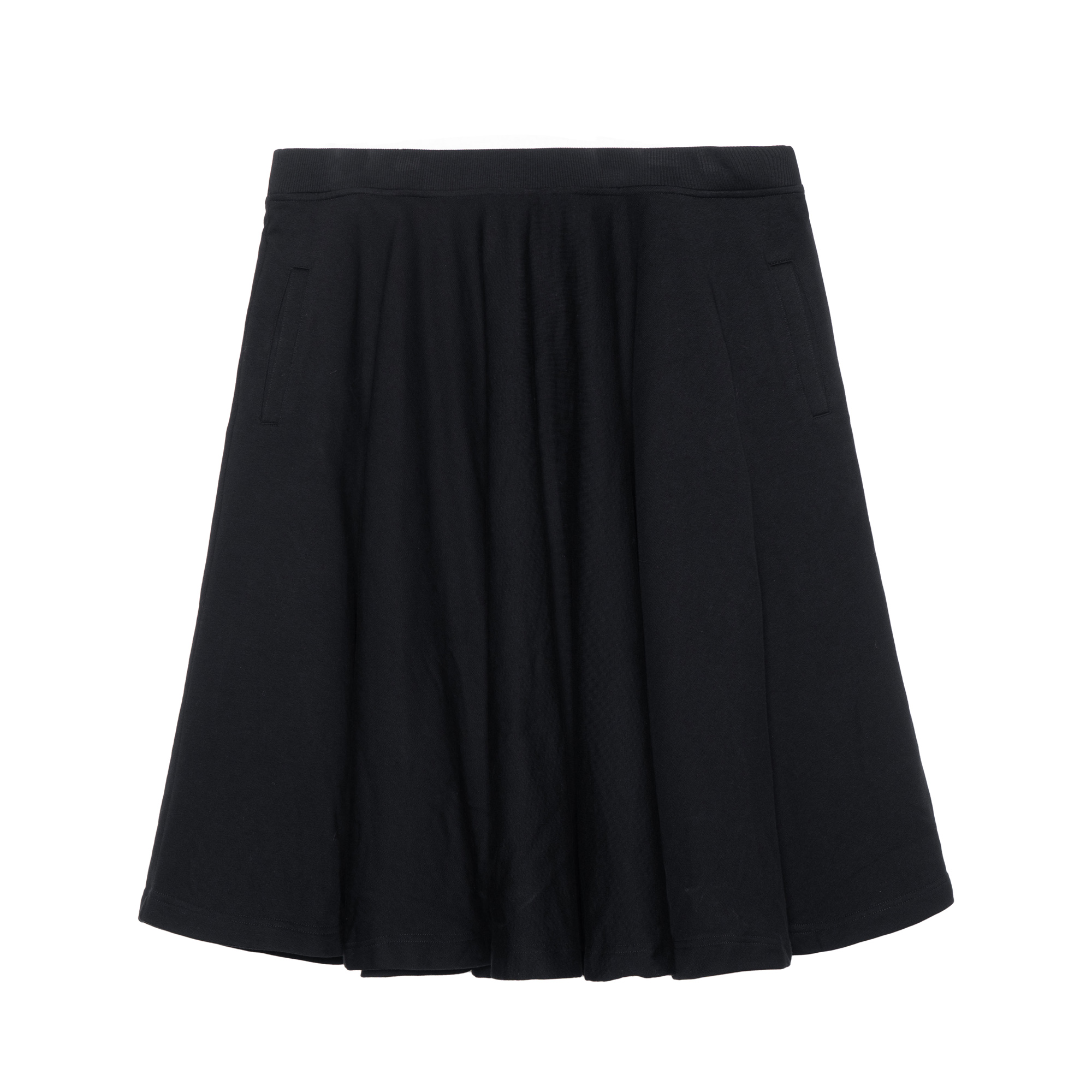 (Women) Burberry SS22  Black Solid A-Line Pleated Casual Long Skirt. 80571731