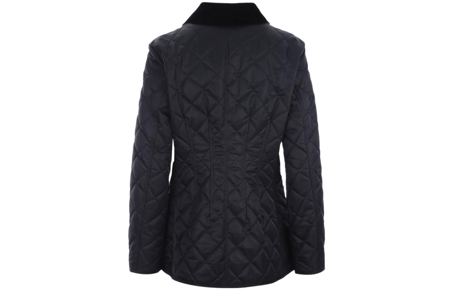 Lookbook (Women) Burberry SS22  Black Solid Long-Sleeve Fitted Jacket Outerwear 80517241