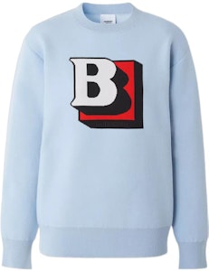 (W) Burberry 2022春夏 藍色標誌圖案提花羊毛針織衫 80488301 Order (W) Burberry 2022春夏 藍色標誌圖案提花羊毛針織衫 80488301