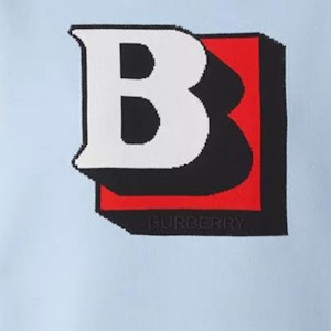 (W) Burberry 2022春夏 藍色標誌圖案提花羊毛針織衫 80488301 Purchase (W) Burberry 2022春夏 藍色標誌圖案提花羊毛針織衫 80488301