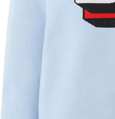 (W) 巴宝莉 SS22 蓝色Logo提花羊毛针织毛衣 80488301 Details for (W) 巴宝莉 SS22 蓝色Logo提花羊毛针织毛衣 80488301