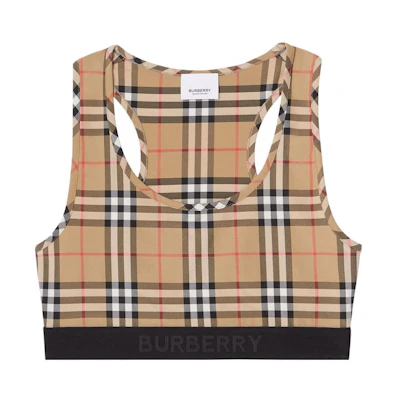 (Women) Burberry SS22 Brown Check Logo Pullover Vest. 80494771