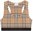 Order (W) バーバリー SS22 ブラウン チェック ロゴ プルオーバー ベスト. 80494771