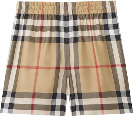 (W) 博柏利 SS22 棕色格纹休闲直筒短裤 80527481 Buy (W) 博柏利 SS22 棕色格纹休闲直筒短裤 80527481