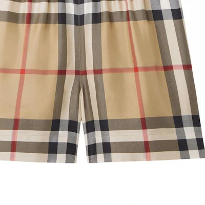 (W) 博柏利 SS22 棕色格纹休闲直筒短裤 80527481 Sizing (W) 博柏利 SS22 棕色格纹休闲直筒短裤 80527481
