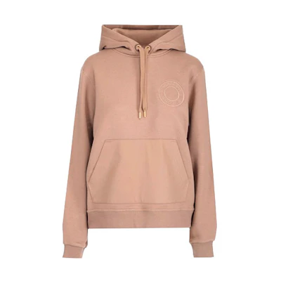 (Women) Burberry SS22 Brown Hoodie with Solid Logo Design. 80477381