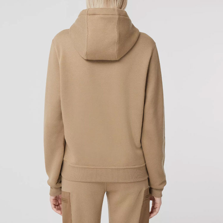 Purchase (Women) Burberry SS22  Brown Hoodie with Solid Logo Design. 80477381