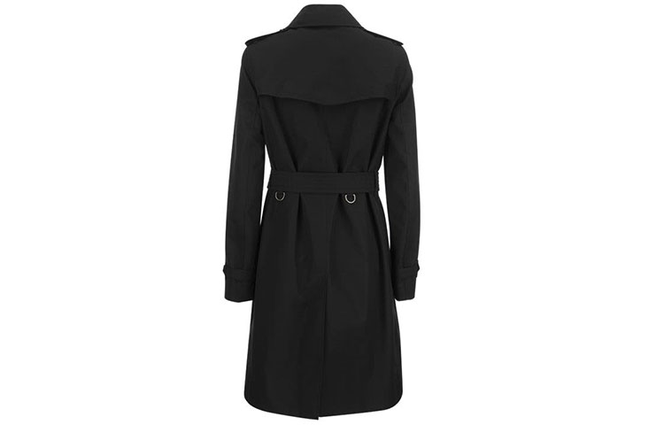 (Women) Burberry SS22  Classic Solid Mid-Length Trench Coat Black. 80457831 圖 3