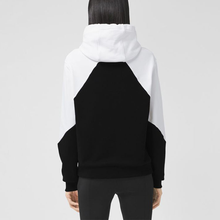 (Women) Burberry SS22  Geometric Print Loose Cotton Hoodie White 80471331 圖 5