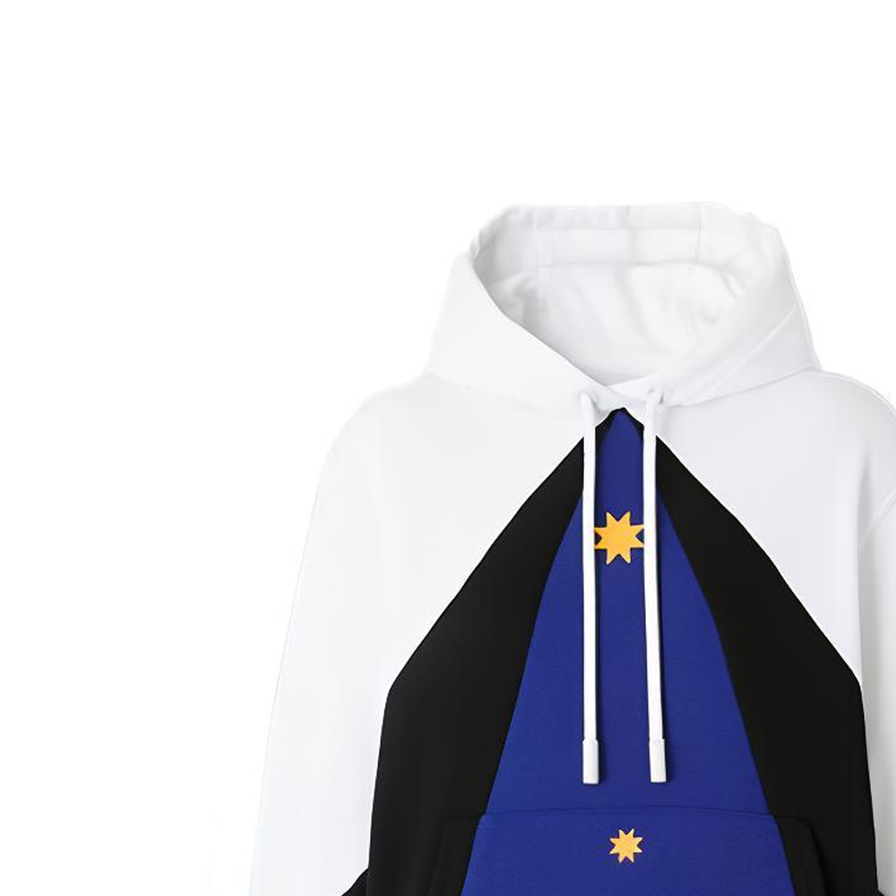 (Women) Burberry SS22  Geometric Print Loose Cotton Hoodie White 80471331 圖 6