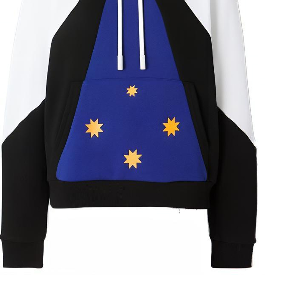 (Women) Burberry SS22  Geometric Print Loose Cotton Hoodie White 80471331 圖 7