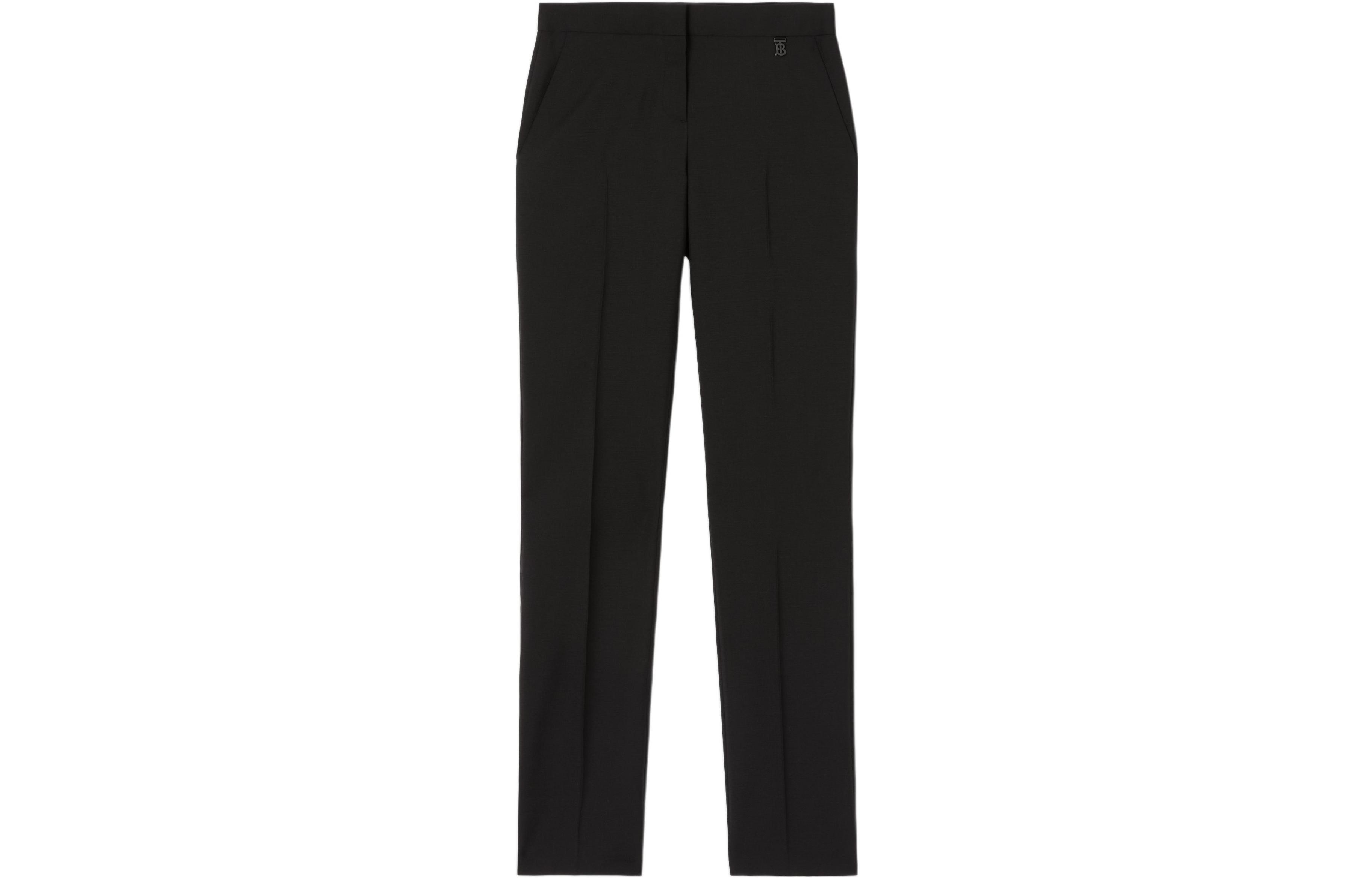 (Women) Burberry SS22  High-Waisted Straight-Leg Black Suit Pants 80554481 圖 2