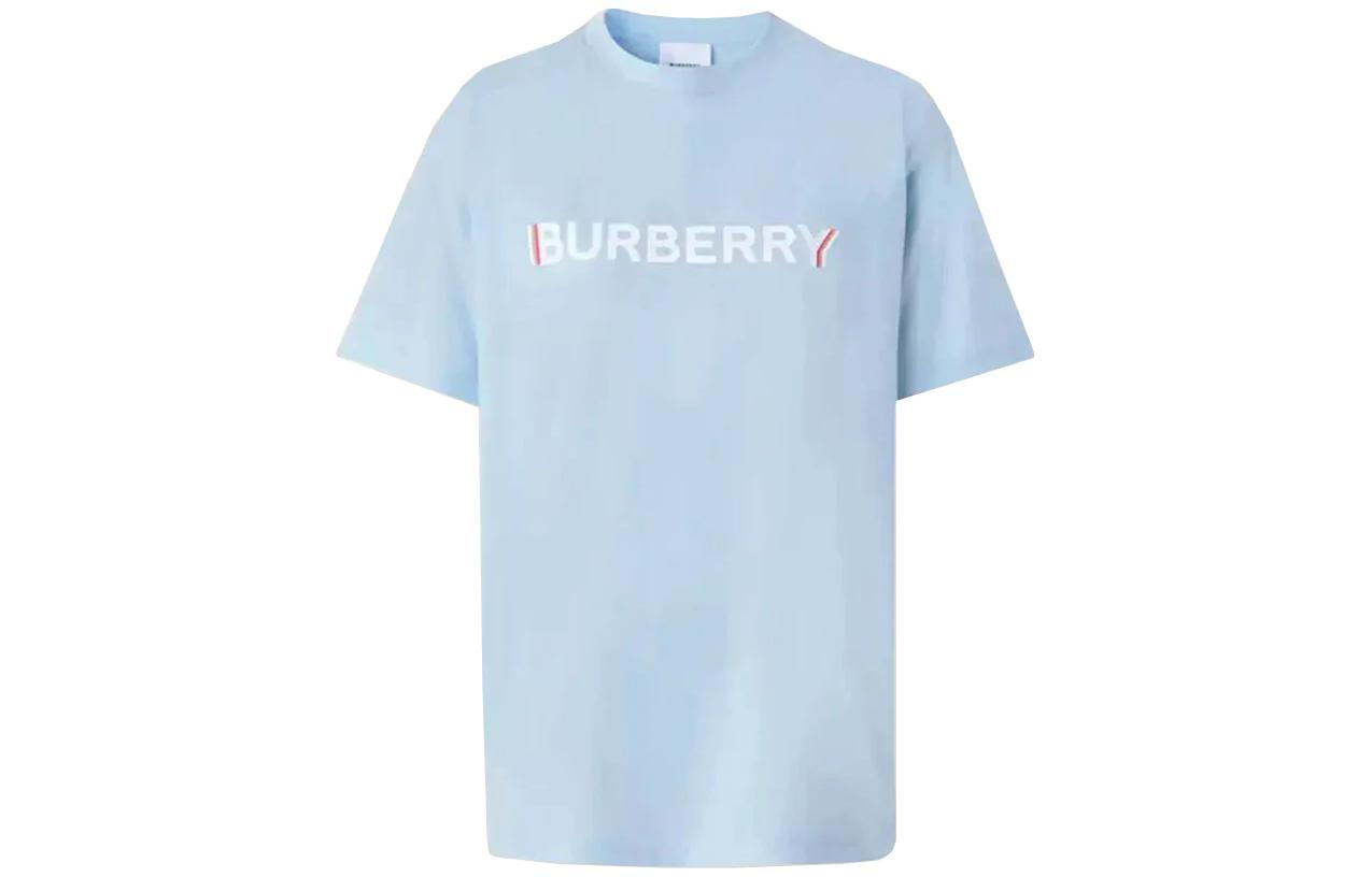 (Women) Burberry SS22  Light Blue Logo Print Casual Crewneck T-Shirt. 80526481 圖 2