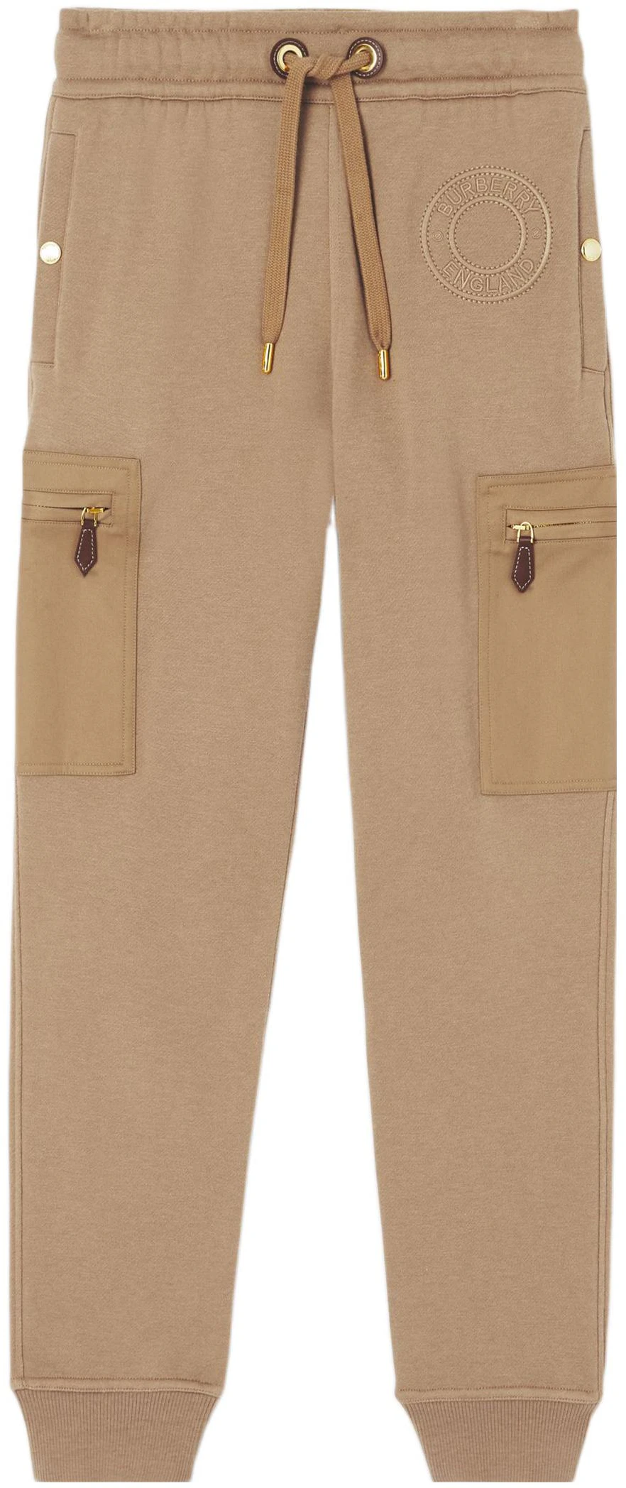 women-burberry-ss-22-logo-jogger-knit-pants-in-camel-color-80477391