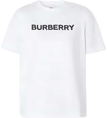 (W) 버버리 SS22 로고 프린트 코튼 티셔츠 화이트 80567241 Order (W) 버버리 SS22 로고 프린트 코튼 티셔츠 화이트 80567241