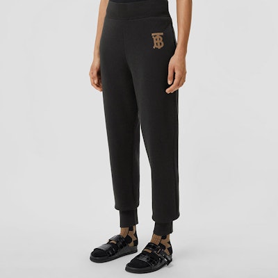 (W) Burberry SS22 經典字母標誌羊絨混紡運動長褲 黑色 80527361 Purchase (W) Burberry SS22 經典字母標誌羊絨混紡運動長褲 黑色 80527361