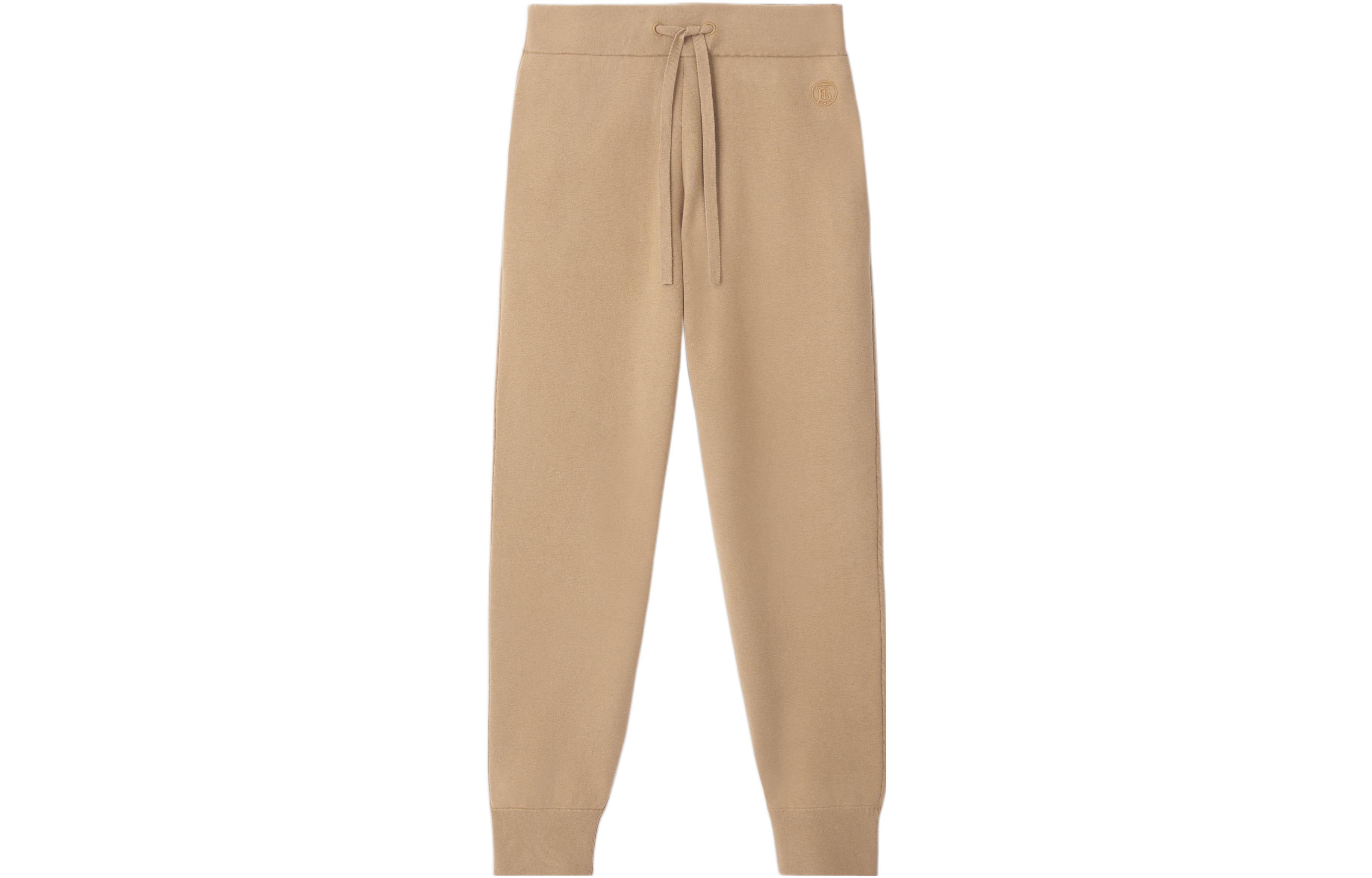 Order (W) Burberry SS22 Monogram Cashmere Cotton Joggers Beige Lelaki. 80571441
