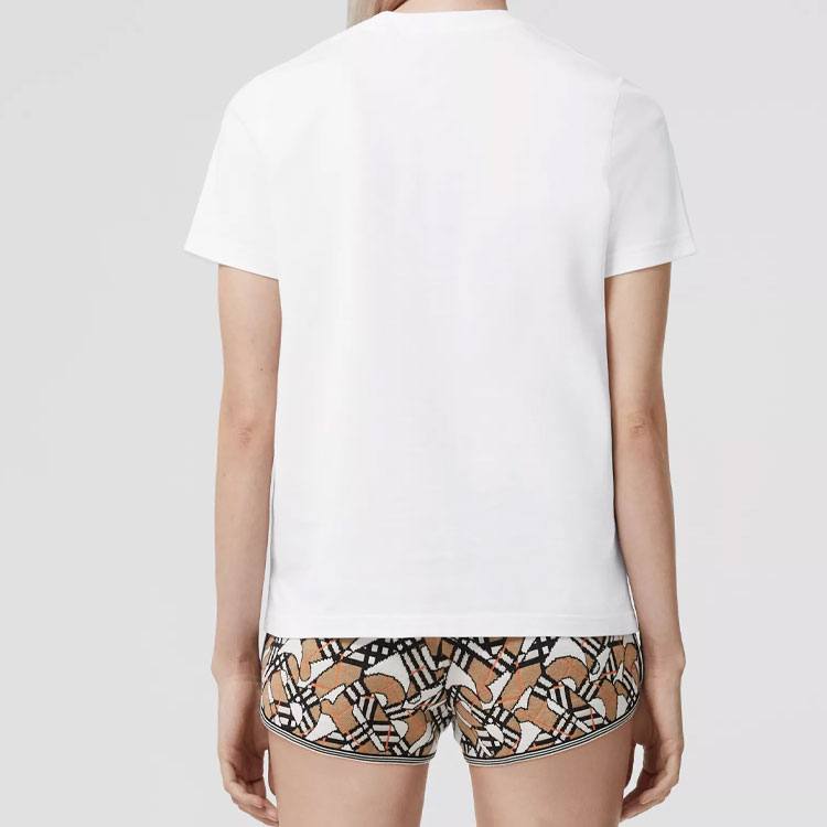 Details for (W) 博柏利 SS22宽松版标志圆领T恤 白色 80560321