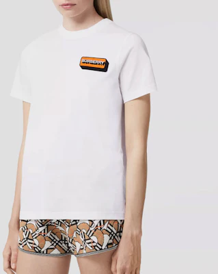 (W) 博柏利 SS22宽松版标志圆领T恤 白色 80560321 Sizing (W) 博柏利 SS22宽松版标志圆领T恤 白色 80560321