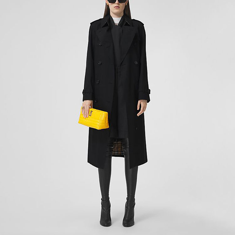 (Women) Burberry SS22  Plain Waterloo Trench Coat Black Long Sleeve 80457841 圖 3