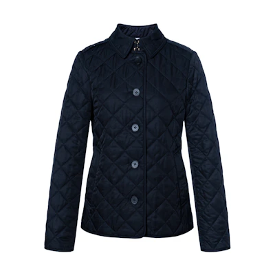 (Women) Burberry SS22 Quilted Cotton Jacket Navy Blue 80530481