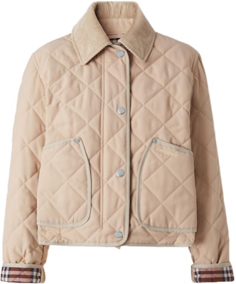 (W) Burberry SS22 Chaqueta Corta Acolchada Beige Abrigo Recto de Un Solo Botón 80565751 Order (W) Burberry SS22 Chaqueta Corta Acolchada Beige Abrigo Recto de Un Solo Botón 80565751