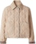 Order (W) Burberry SS22 Chaqueta Corta Acolchada Beige Abrigo Recto de Un Solo Botón 80565751