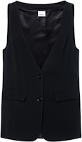 (Women) Burberry SS22 Sleeveless Cardigan Vest with Pockets Black 80545031 (Women) Burberry SS22 Sleeveless Cardigan Vest with Pockets Black 80545031