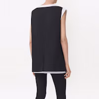 Shop (Women) Burberry SS22 Sleeveless Cardigan Vest with Pockets Black 80545031