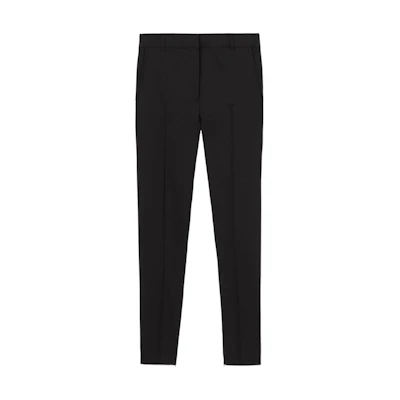 (Women) Burberry SS22 Slim-Fit Casual Black Suit Pants. 80544711