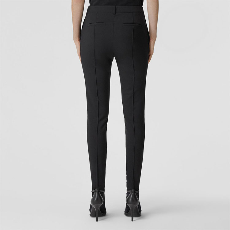 Shop (W) バーバリー SS22 スリムフィット カジュアル ブラックスーツパンツ 80544711