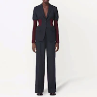 Lookbook (W) Burberry SS22 修身拼色西裝外套 黑色 80486591