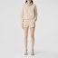 Lookbook (Women) Burberry SS22 Solid Color Shorts with Embroidered Logo in Soft Taupe. 80521181