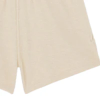 Sizing (W) Pantalones cortos Burberry SS22 color sólido con logo bordado en taupe suave. 80521181