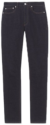 (Women) Burberry SS22 Solid Stretch Denim Mid-Rise Jeans Deep Indigo 80520721 Order (Women) Burberry SS22 Solid Stretch Denim Mid-Rise Jeans Deep Indigo 80520721