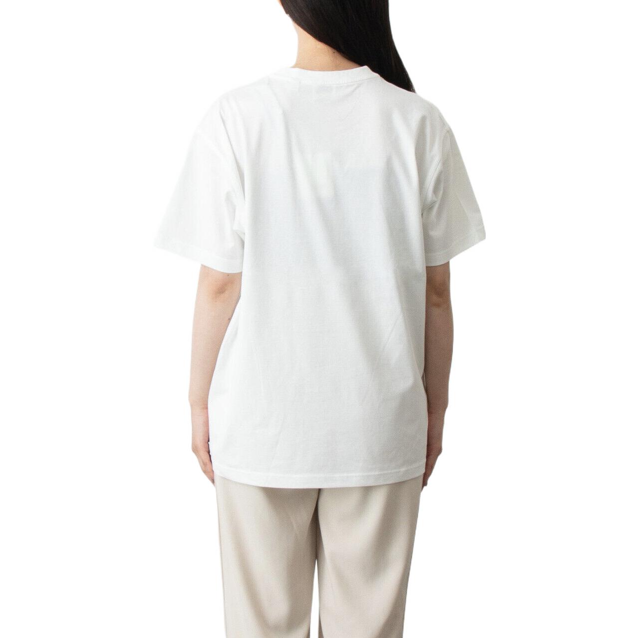 (Women) Burberry SS22  White Loose Fit Check Pocket Cotton T-Shirt. 80559041 圖 3