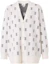 Buy (Women) Burberry SS22 White V-Neck Letter Print Long Sleeve Knit Sweater 80571601
