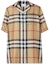 Order (W) Burberry SS22 米色全版格紋短袖襯衫 女款 80527491