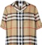 Details for (W) Burberry SS22 米色全版格紋短袖襯衫 女款 80527491