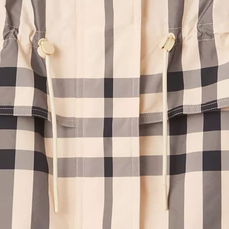(Women) Burberry SS22 Beige Plaid Loose-Fit Long-Sleeve Jacket for Women. 80526051 圖 8