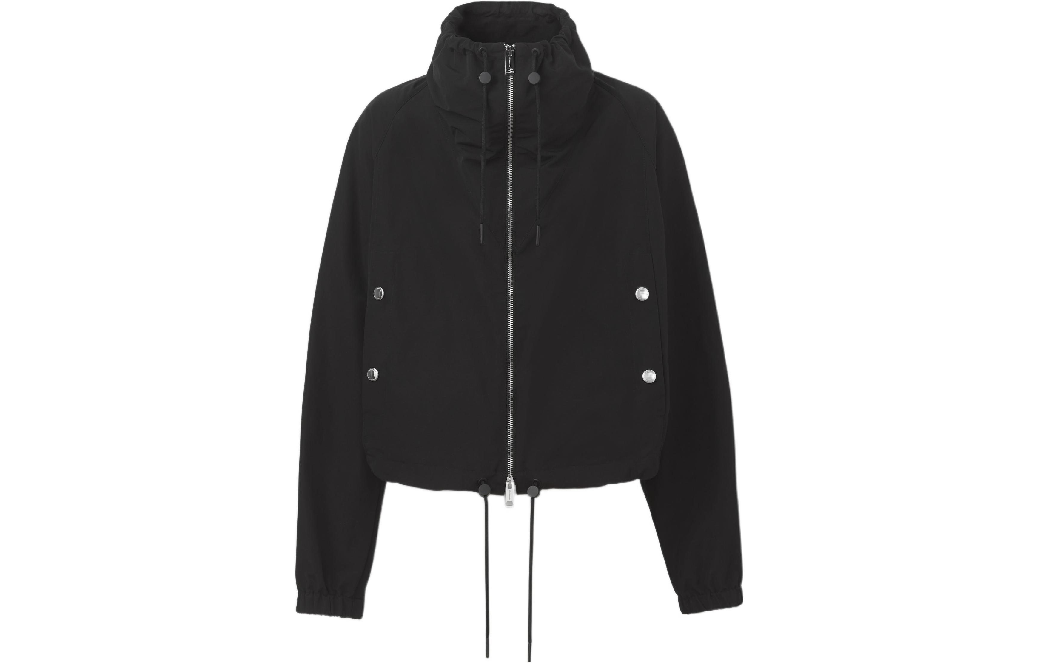 (Women) Burberry SS22 Black Square Print Zip Jacket 80505911